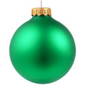 Елочный шар Gala Night Matt в коробке с тиснением, зеленый, 8 см