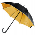 Зонт-трость Downtown, черный с золотистым