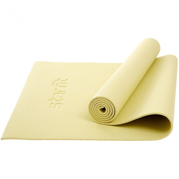 Коврик для йоги и фитнеса Core, пастельный желтый