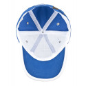 Бейсболка Unit Trendy, ярко-синяя с белым