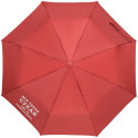 Зонт складной «Вся такая сухая», красный с серебристым