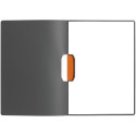 Папка Duraswing Color, серая с оранжевым клипом