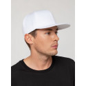 Бейсболка Snapback с прямым козырьком, белая