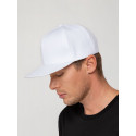 Бейсболка Snapback с прямым козырьком, белая