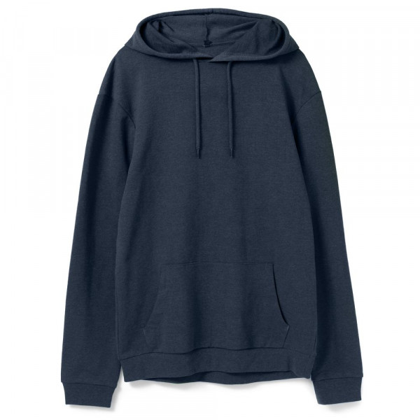 Толстовка с капюшоном унисекс Hoodie, синий меланж, размер 3XL