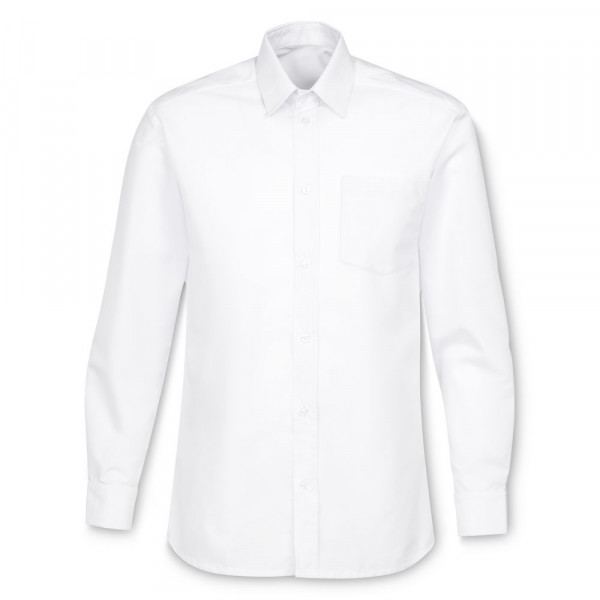 Рубашка мужская с длинным рукавом Collar, белая, размер 64; 176