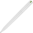 Ручка шариковая Split White Neon, белая с зеленым