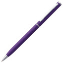 Блокнот Magnet Chrome с ручкой, черный с фиолетовым
