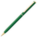 Блокнот Magnet Gold с ручкой, черный с зеленым