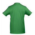Футболка мужская с контрастной отделкой Madison 170, ярко-зеленый/белый
