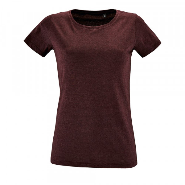 Футболка женская Regent Fit Women бордовый меланж, размер L Футболка женская Regent Fit Women бордовый меланж, размер L