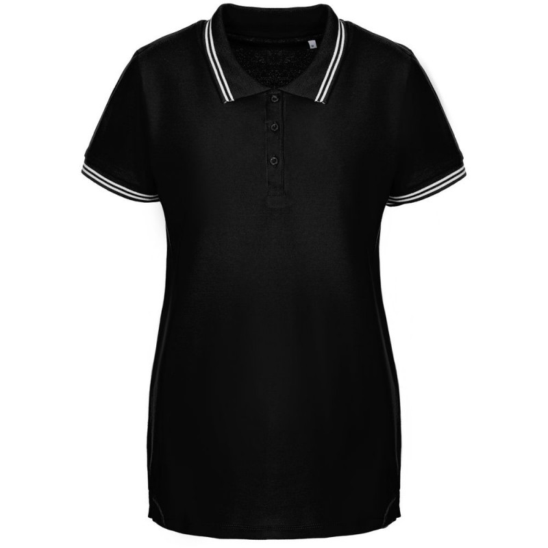 Рубашка поло женская Virma Stripes Lady, черная, размер XXL Рубашка поло женская Virma Stripes Lady, черная, размер XXL