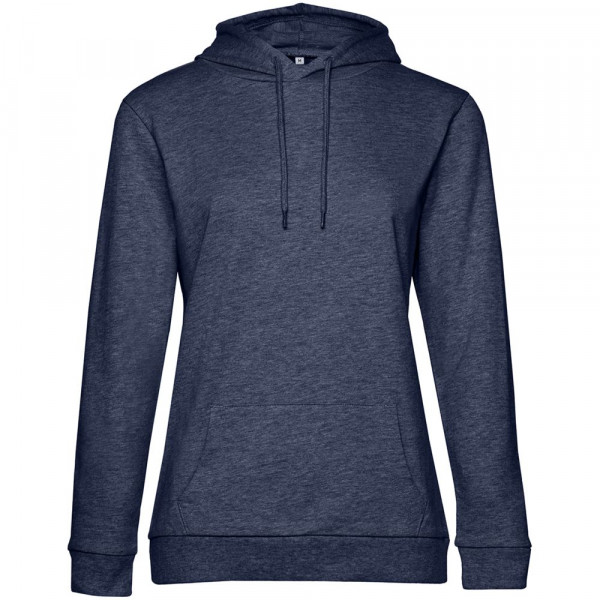 Толстовка с капюшоном женская Hoodie, синий меланж Толстовка с капюшоном женская Hoodie, синий меланж