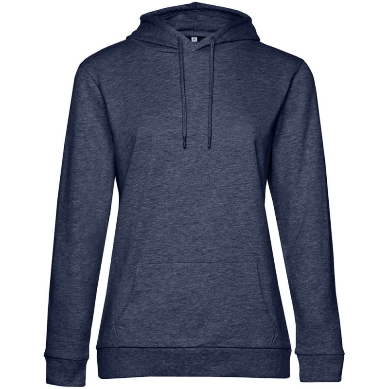 Толстовка с капюшоном женская Hoodie, синий меланж, размер XL Толстовка с капюшоном женская Hoodie, синий меланж, размер XL