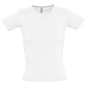 Футболка женская Lady 220 с V-образным вырезом, белая Футболка женская Lady 220 с V-образным вырезом, белая