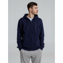 Толстовка с капюшоном на молнии унисекс King, темно-синяя