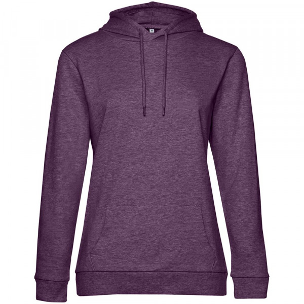 Толстовка с капюшоном женская Hoodie, фиолетовый меланж Толстовка с капюшоном женская Hoodie, фиолетовый меланж