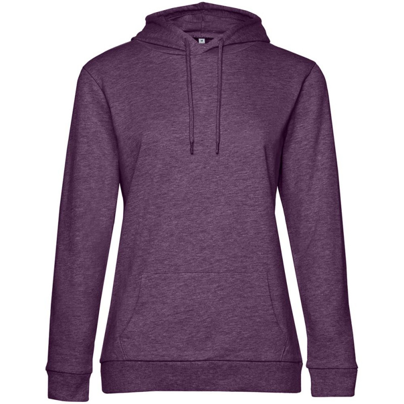 Толстовка с капюшоном женская Hoodie, фиолетовый меланж, размер S Толстовка с капюшоном женская Hoodie, фиолетовый меланж, размер S