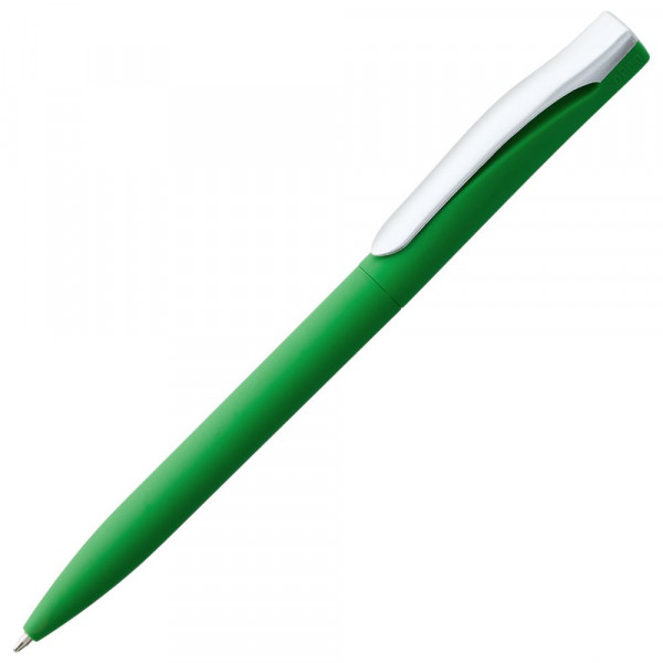 Ручка шариковая Pin Soft Touch, зеленая