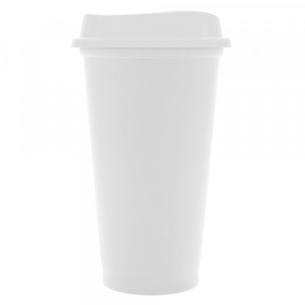 Стакан с крышкой Color Cap White, белый
