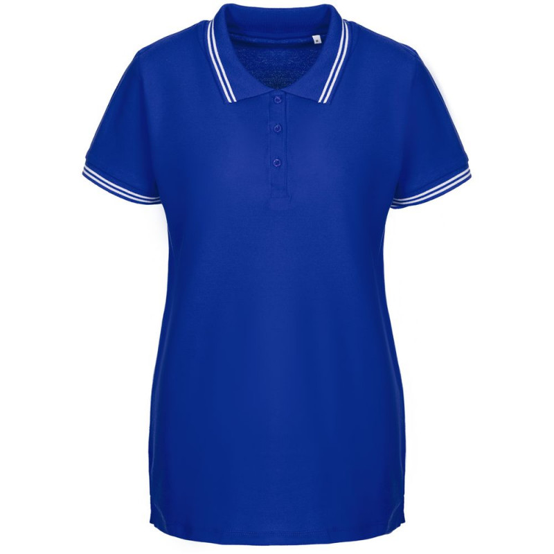 Рубашка поло женская Virma Stripes Lady, ярко-синяя, размер L Рубашка поло женская Virma Stripes Lady, ярко-синяя, размер L