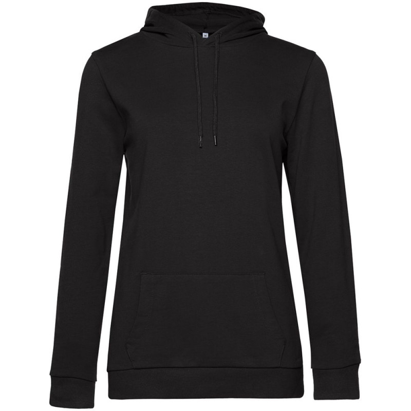 Толстовка с капюшоном женская Hoodie, черная, размер L Толстовка с капюшоном женская Hoodie, черная, размер L