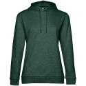 Толстовка с капюшоном женская Hoodie, темно-зеленый меланж Толстовка с капюшоном женская Hoodie, темно-зеленый меланж