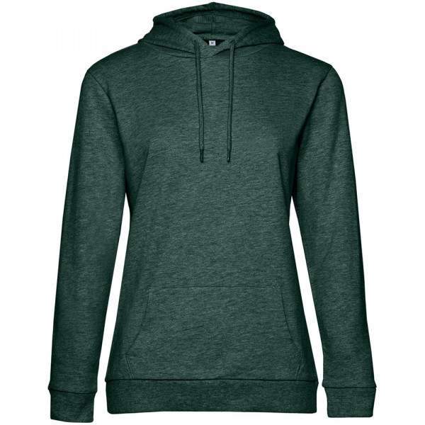 Толстовка с капюшоном женская Hoodie, темно-зеленый меланж, размер XXL Толстовка с капюшоном женская Hoodie, темно-зеленый меланж, размер XXL