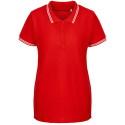 Рубашка поло женская Virma Stripes Lady, красная Рубашка поло женская Virma Stripes Lady, красная