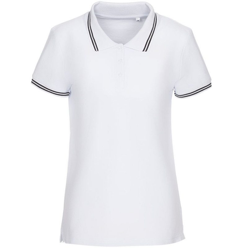 Рубашка поло женская Virma Stripes Lady, белая, размер XL Рубашка поло женская Virma Stripes Lady, белая, размер XL