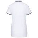 Рубашка поло женская Virma Stripes Lady, белая Рубашка поло женская Virma Stripes Lady, белая