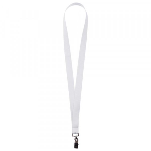Лента для бейджа Neckband, белая