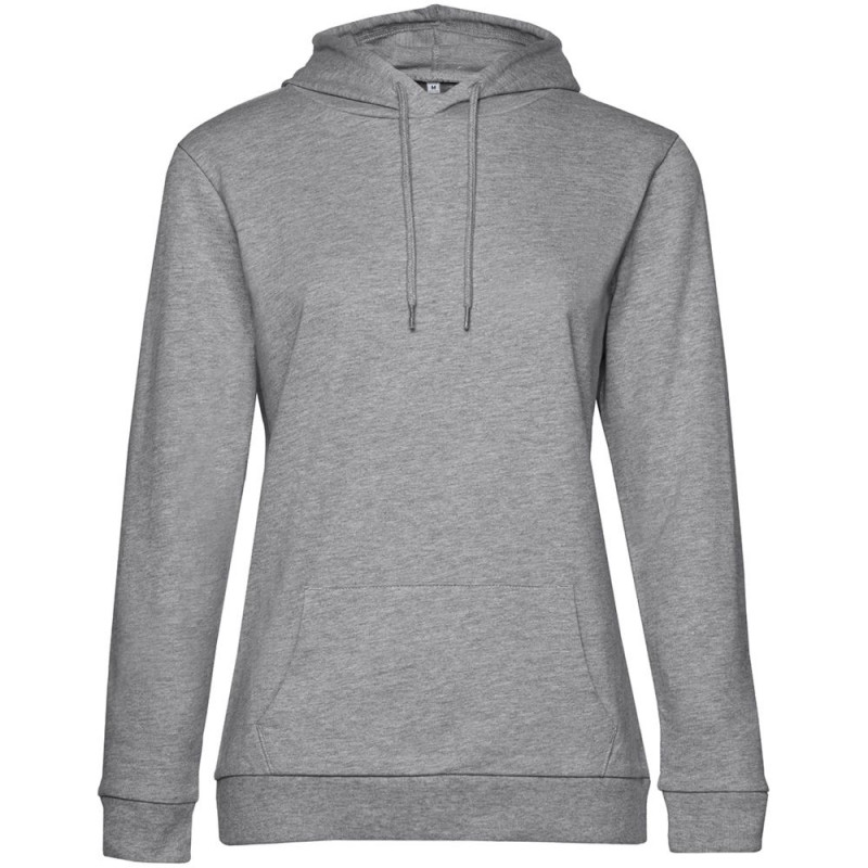 Толстовка с капюшоном женская Hoodie, серый меланж, размер 3XL Толстовка с капюшоном женская Hoodie, серый меланж, размер 3XL