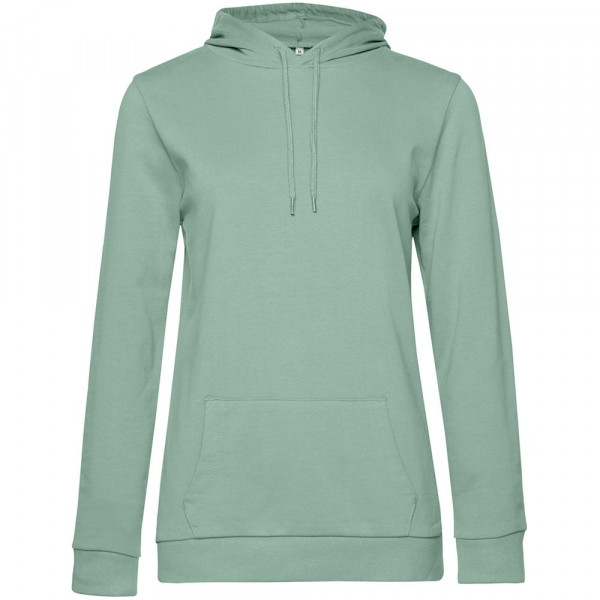 Толстовка с капюшоном женская Hoodie, серо-зеленая Толстовка с капюшоном женская Hoodie, серо-зеленая