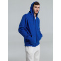 Толстовка с капюшоном на молнии унисекс King, ярко-синяя