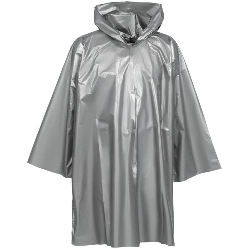 Дождевик-плащ CloudTime, серебристый Дождевик-плащ CloudTime, серебристый