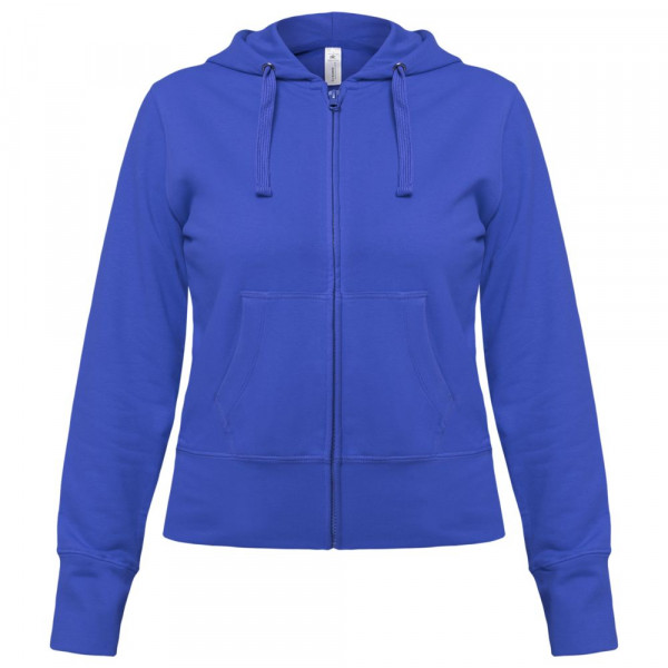 Толстовка женская Hooded Full Zip ярко-синяя
