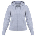 Толстовка женская Hooded Full Zip серый меланж